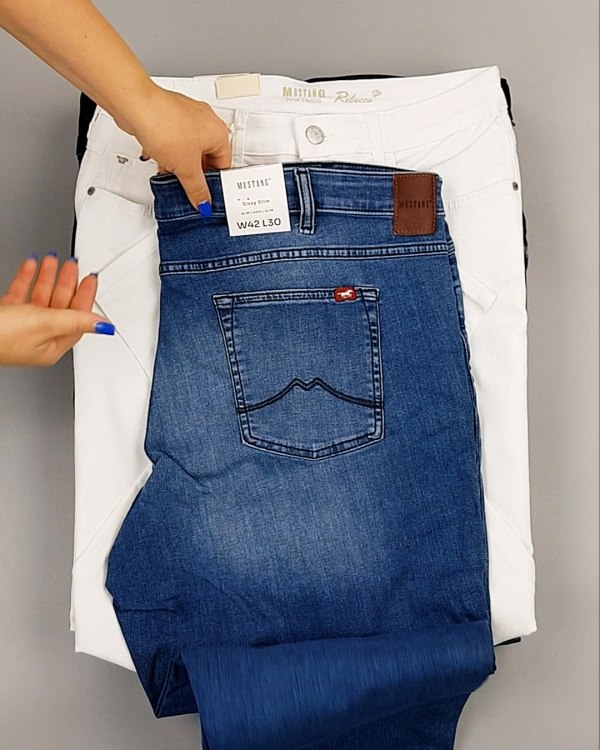 Фотография  602 - Джинсы MUSTANG м/ж#5 кг, ЛОТ №6961 оптом в Петрозаводске и Карелии