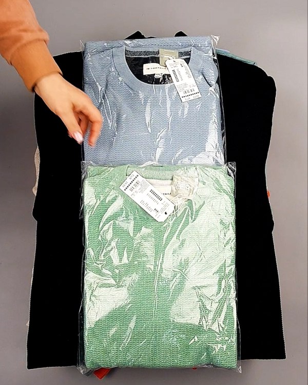 Фотография  800 - Джемпера легкие мужские TOM TAILOR 124#8,7 кг, ЛОТ №7606 оптом в Петрозаводске и Карелии