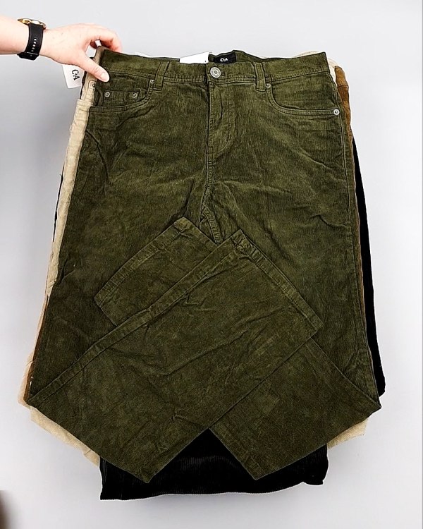 Фотография  104 - Брюки вельветовые м/ж C&A 025#10 кг, ЛОТ №8031 оптом в Петрозаводске и Карелии