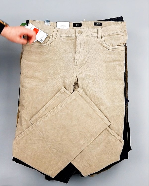 Фотография  213 - Брюки вельветовые м/ж C&A 025#10 кг, ЛОТ №7902 оптом в Петрозаводске и Карелии