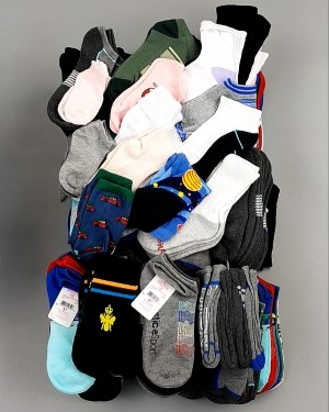 Фотография  555 - Носки дети лето CAN 084#5 кг, ЛОТ №8000 оптом в Петрозаводске и Карелии