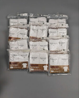 Фотография  799 - Футболка белая муж Корея 085#5 кг оптом в Петрозаводске и Карелии