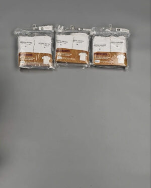 Фотография  294 - Футболка белая муж Корея 085#5 кг оптом в Петрозаводске и Карелии